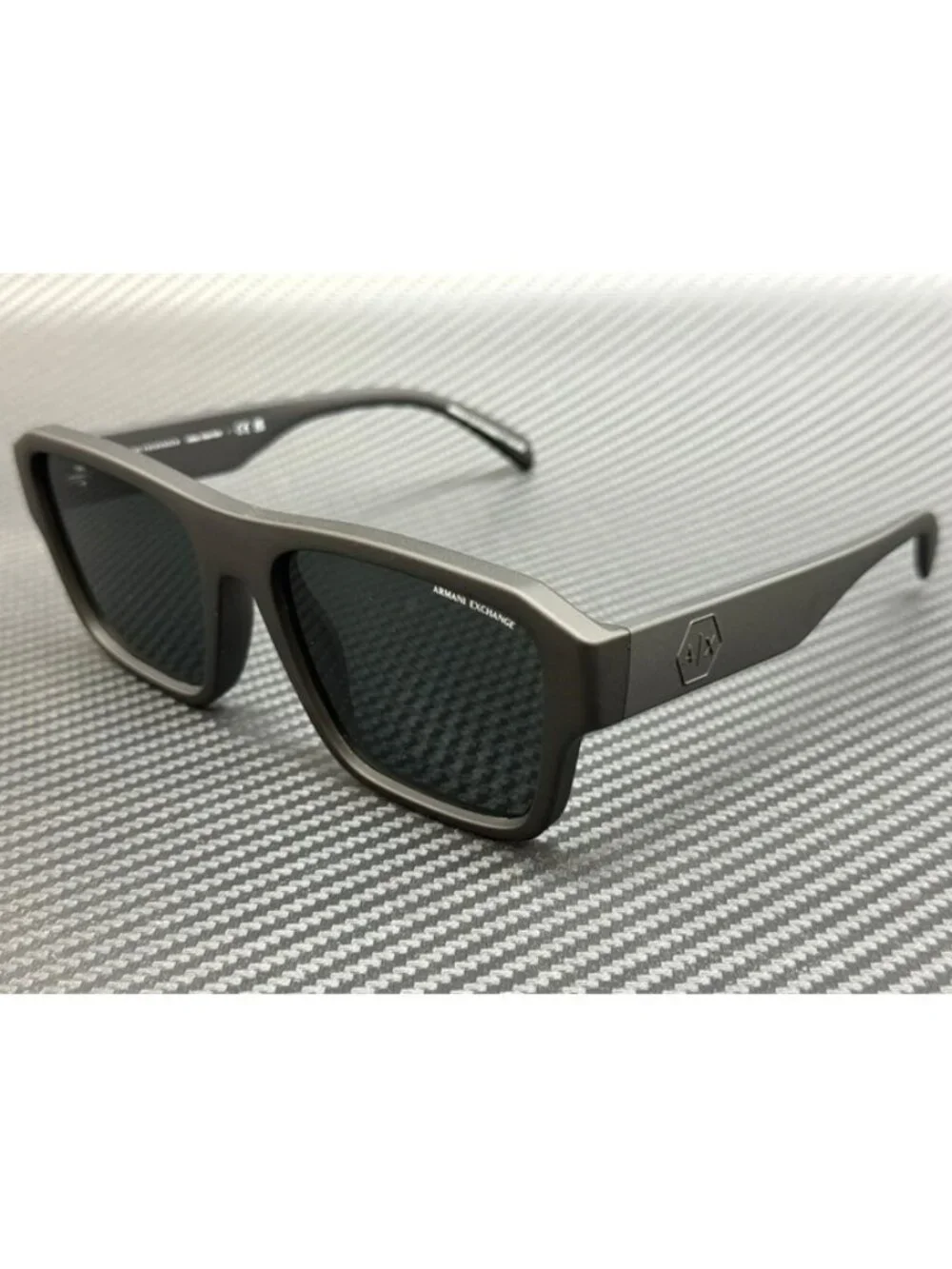 New Armani Exchange Men Matte Black Sunglasses 56-19-145